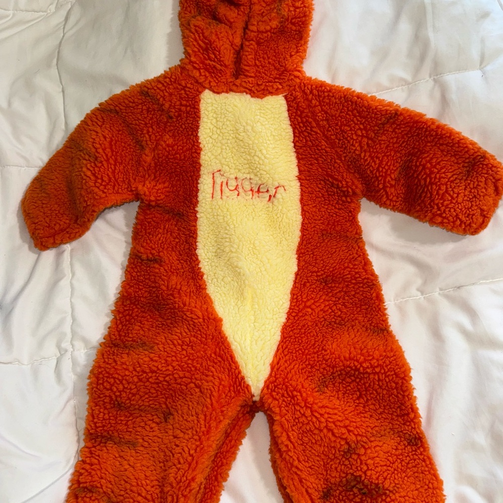Disney Tigger Orange and Yellow Kids Footie